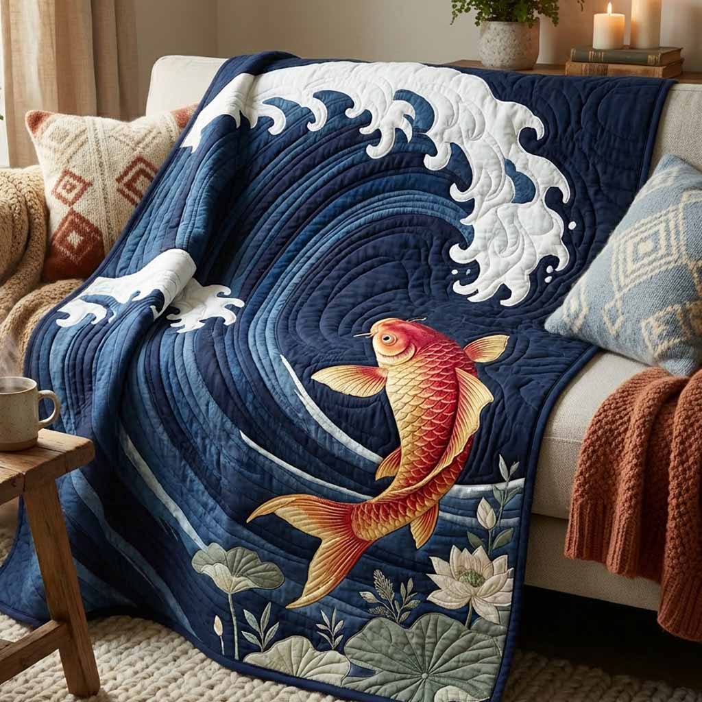 Ocean Crest Quilted Blanket NCU0XD2643