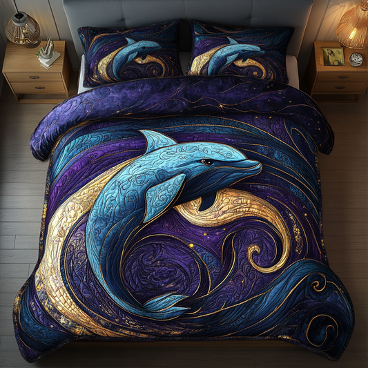 Ocean Dancer 3-Piece Quilted Bedding Set NCU0DK4690