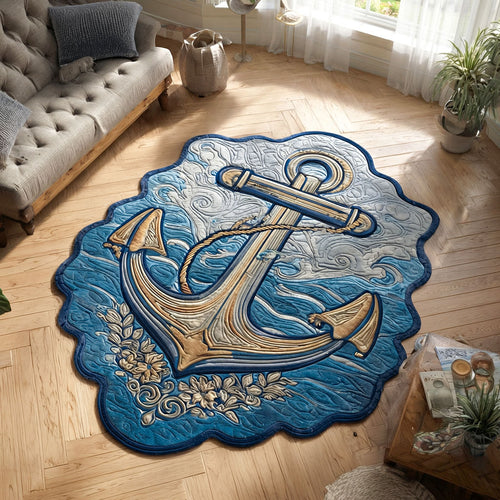 Ocean Deep Prism Anchor Custom Shape Area Rug NCU0PT11620