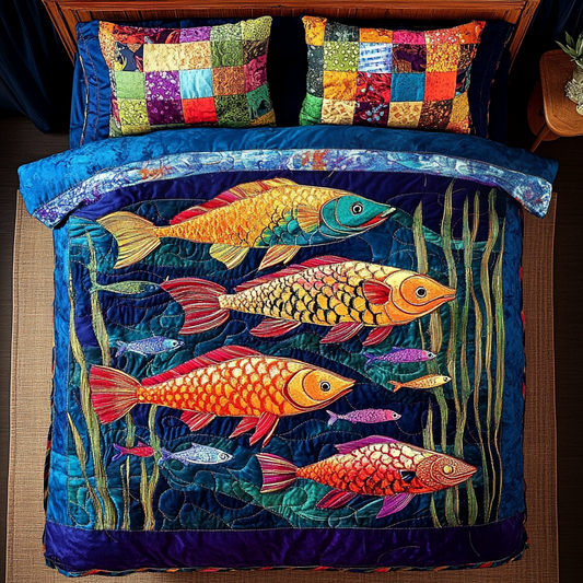 Ocean Drift 3-Piece Quilted Bedding Set NCU0DK4089