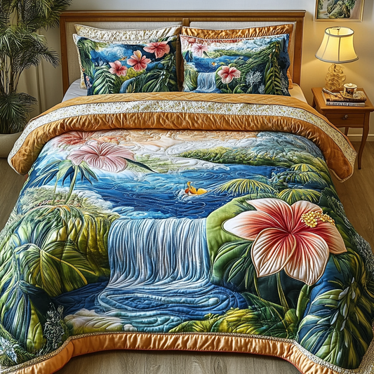 Ocean Drift 3-Piece Quilted Bedding Set NCU0VL2479