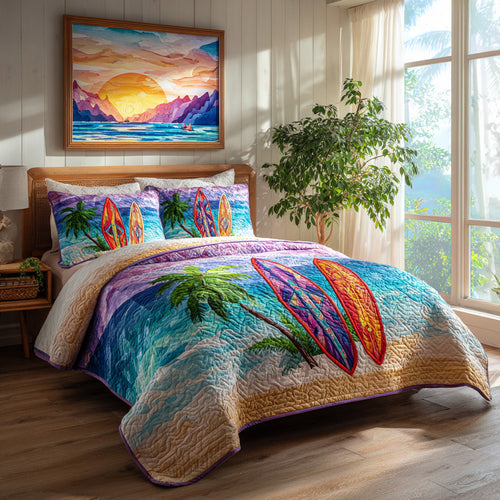 Ocean Drift 3-Piece Quilted Bedding Set NCU0VL3539