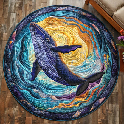 Ocean Drift Quilted Round Mat NCU0TD131