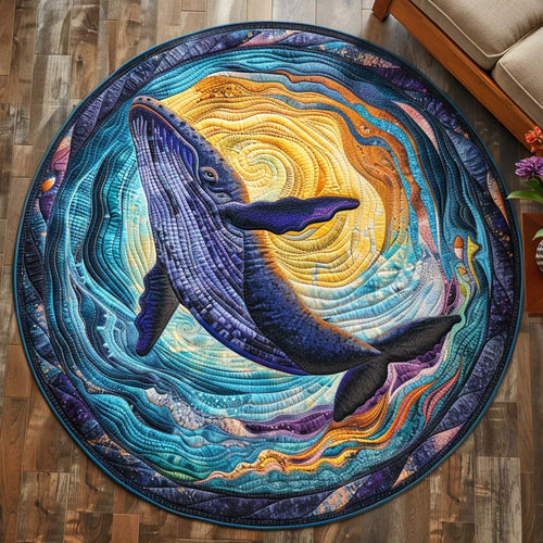 Ocean Drift Quilted Round Mat NCU0TD131
