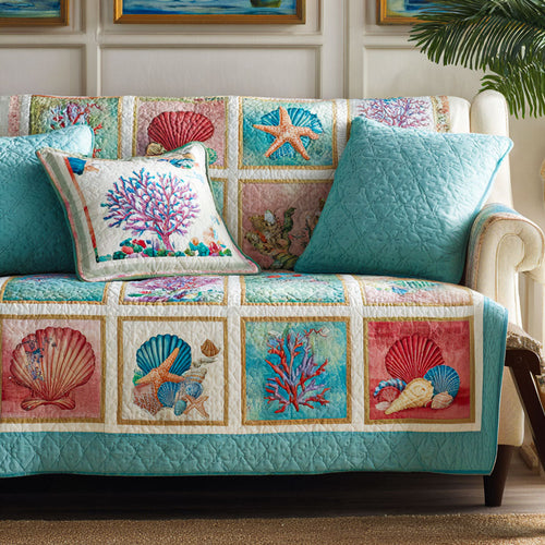 Ocean Drift Quilted Sofa Cover NCU0NT11791