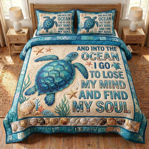 Ocean Escape 3-Piece Quilted Bedding Set NCU0DV9738