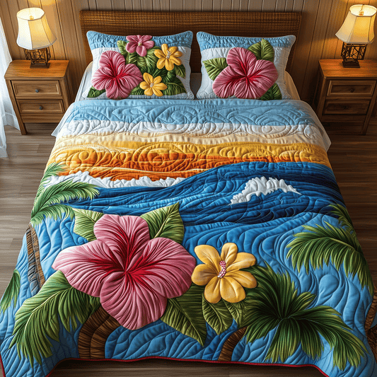 Ocean Escape Quilted Bedding Set NCU0TH2664