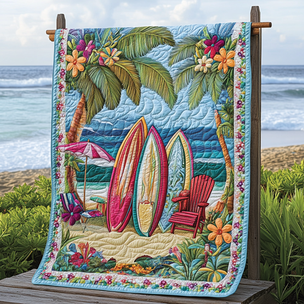 Ocean Escape Quilted Blanket NCU0VL2711