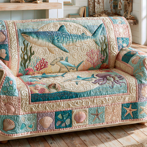 Ocean Expedition Quilted Sofa Cover NCU0PT11984