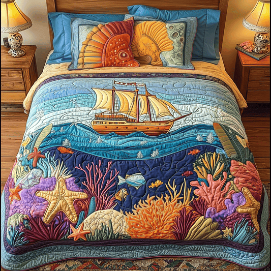 Ocean Explorer Quilted Bedding Set NCU0TH2627