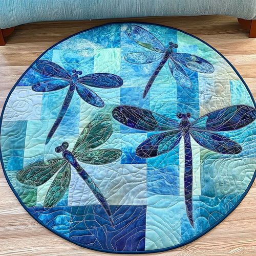Ocean Flutter Quilted Round Mat NCU0NT5050