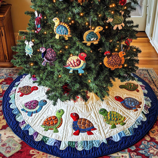 Ocean Friends Christmas Quilted Tree Skirt NCU0NT2110