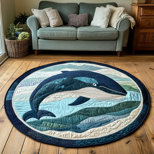 Ocean Giant Quilted Round Mat NCU0DK5751