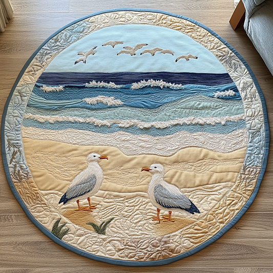 Ocean Glide Quilted Round Mat NCU0DK6748