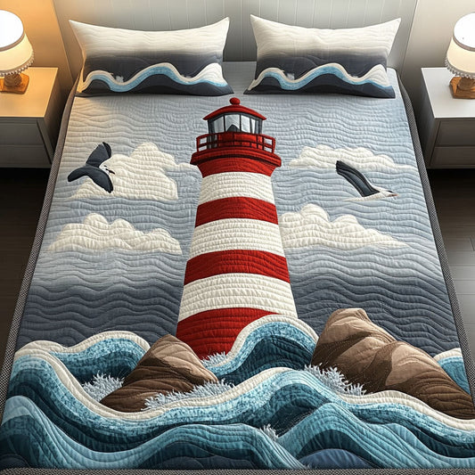 Ocean Guard 3-Piece Quilted Bedding Set NCU0NT3543