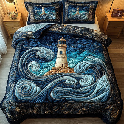 Ocean Guardian 3-Piece Quilted Bedding Set NCU0NT4272