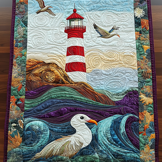 Ocean Guide Quilted Table Runner NCU0DK7253