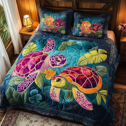 Ocean Harmony 3-Piece Quilted Bedding Set NCU0TL1847