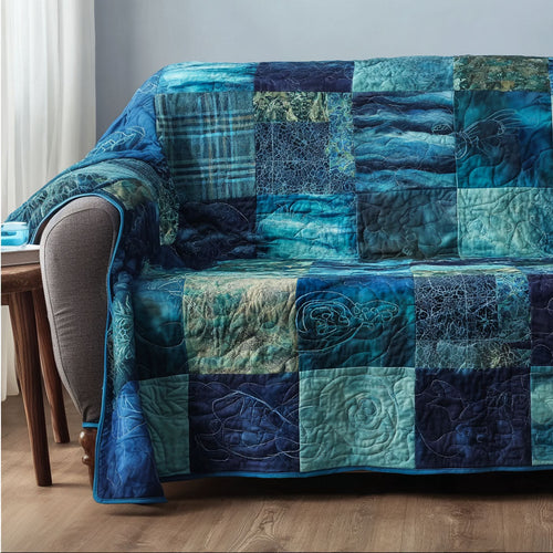 Ocean Harmony Quilted Sofa Cover NCU0NT12099