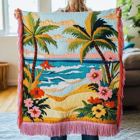 Ocean Horizon Woven Sofa Blanket NCU0VH3874