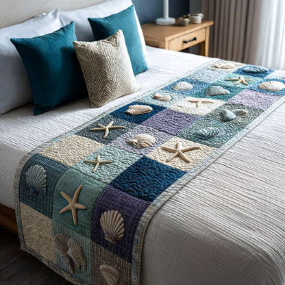 Ocean Keepsakes Quilted Bed Runner NCU0NT12141
