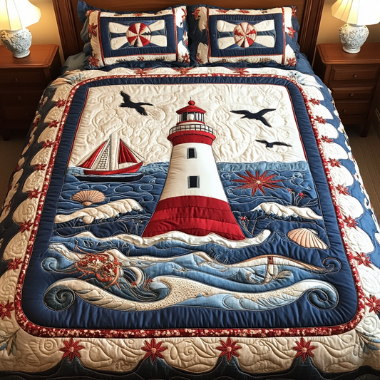 Ocean Light 3-Piece Quilted Bedding Set NCU0DK9719