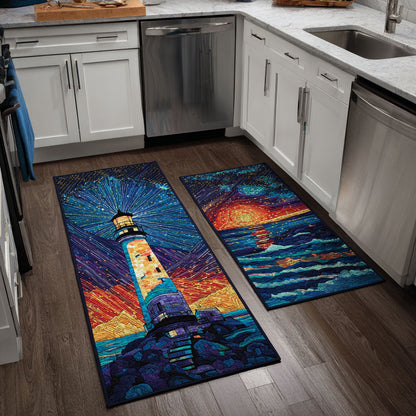 Ocean Lighthouse Kitchen Area Rug NCU0DK11810