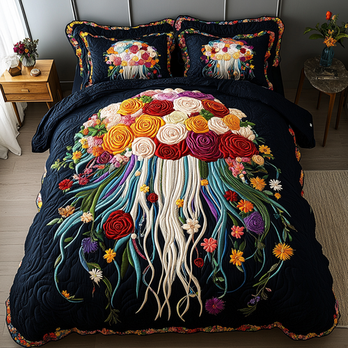 Ocean Lights 3-Piece Quilted Bedding Set NCU0DK4151