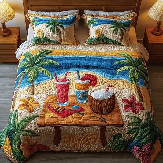 Ocean Lounge Quilted Bedding Set NCU0TH2656