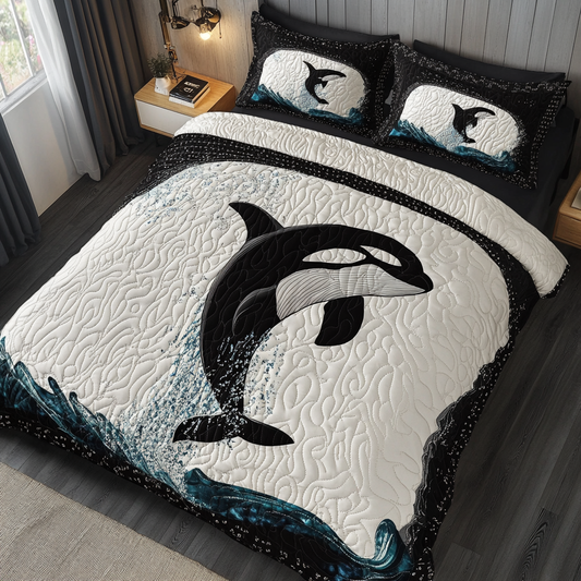 Ocean Majesty 3-Piece Quilted Bedding Set NCU0DK6582