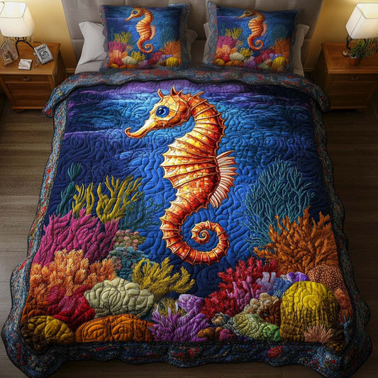 Ocean Majesty 3-Piece Quilted Bedding Set NCU0NT2199