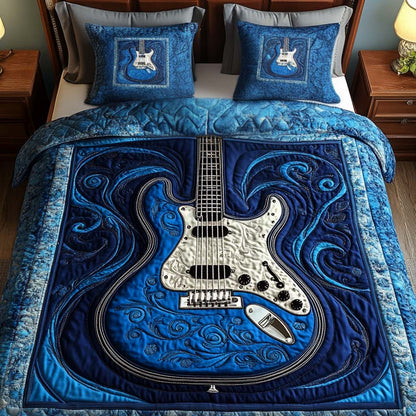 Ocean Melody 3-Piece Quilted Bedding Set NCU0NT2043