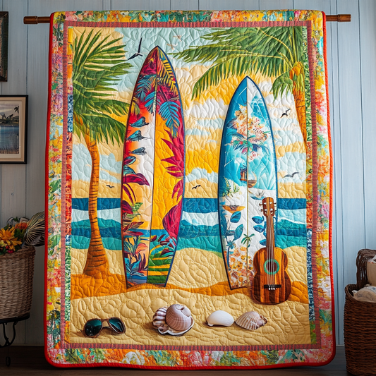 Ocean Melody Quilted Blanket NCU0VL2701