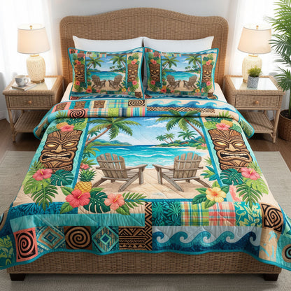 Ocean Mist 3-Piece Quilted Bedding Set NCU0PT11703