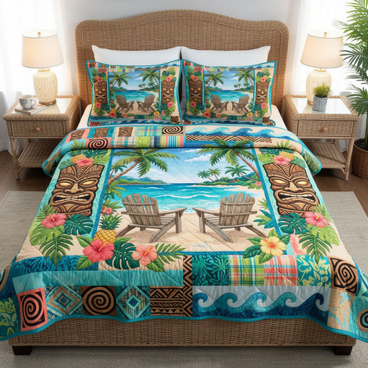 Ocean Mist 3-Piece Quilted Bedding Set NCU0PT11703