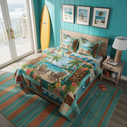 Ocean Mist 3-Piece Quilted Bedding Set NCU0PT11703