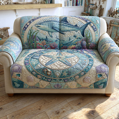 Ocean Monarch Quilted Sofa Cover NCU0PT11986