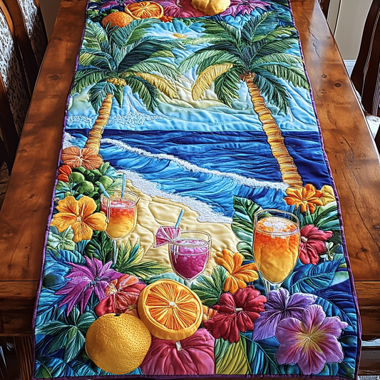 Ocean Mood Quilted Table Runner NCU0VH5058