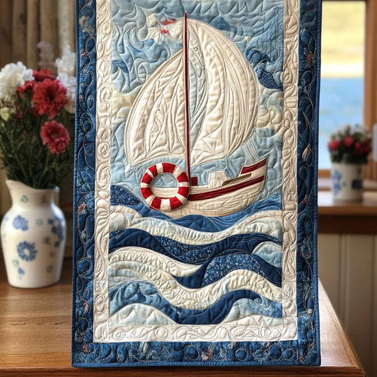 Ocean Navigator Quilted Table Runner NCU0PT5874