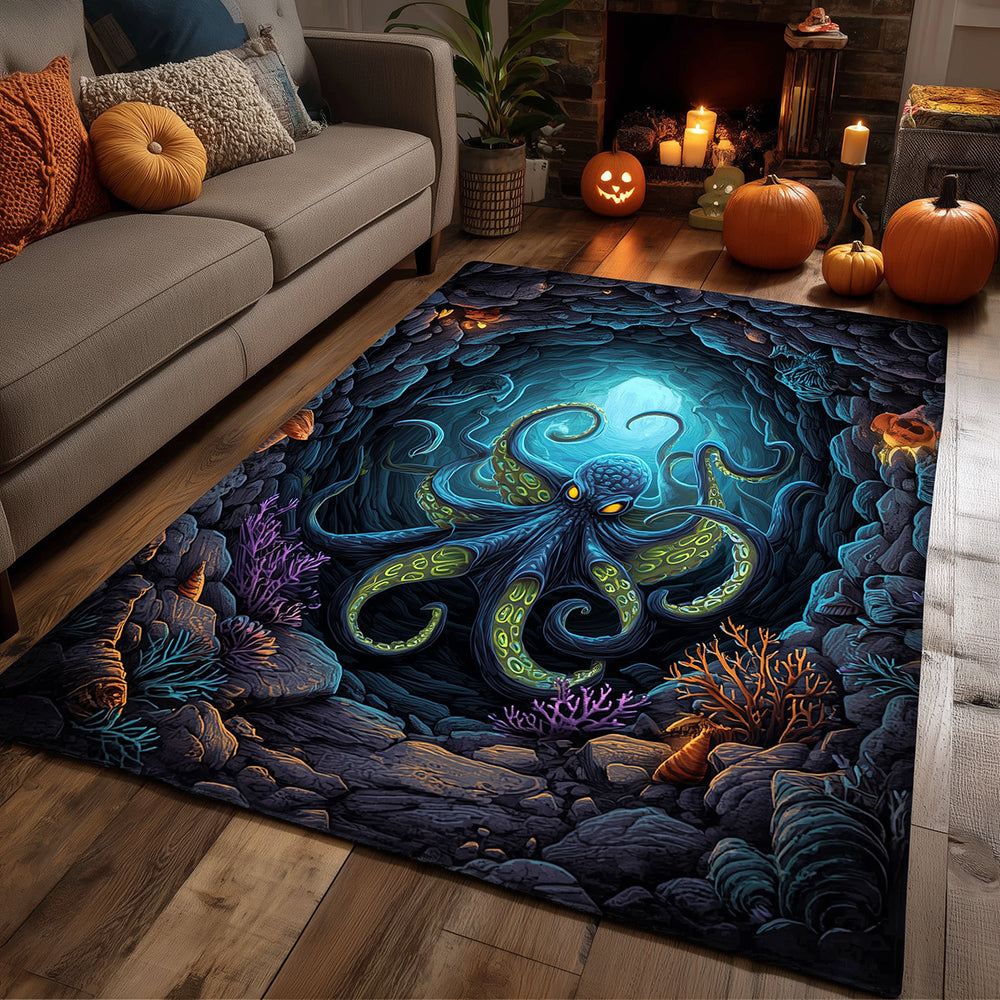 Ocean Octopus Curse Area Rug NCU0TH3341