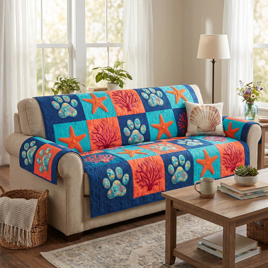 Ocean Paws Quilted Sofa Cover NCU0TD2821