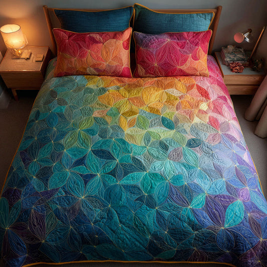 Ocean Petals 3-Piece Quilted Bedding Set NCU0TV150