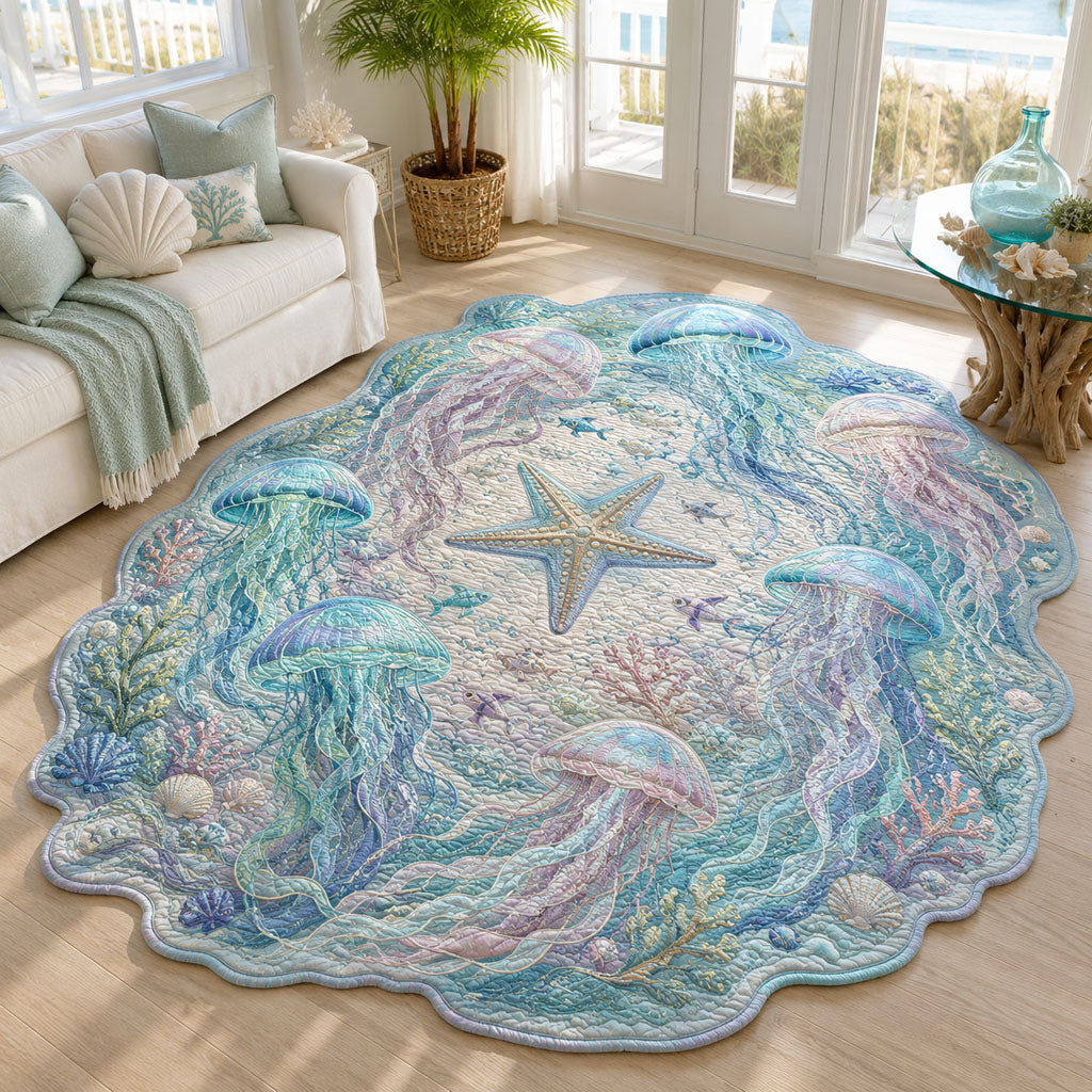 Ocean Petals Custom Shape Area Rug NCU0PT11966