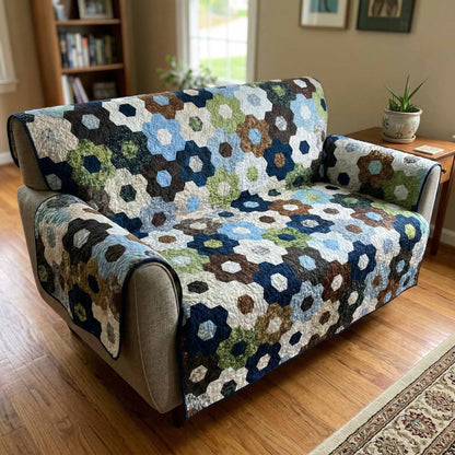 Ocean Petals Quilted Sofa Cover NCU0XD2552