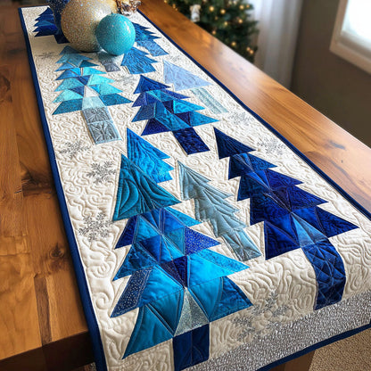 Ocean Pine Tree Quilted Table Runner NCU0TD668