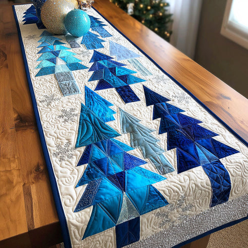 Ocean Pine Tree Quilted Table Runner NCU0TD668