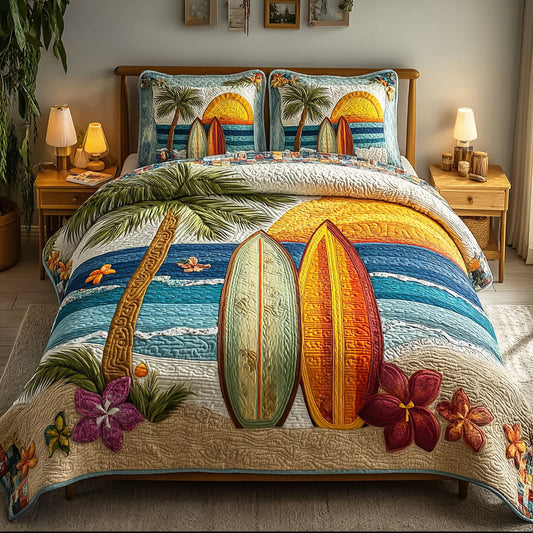 Ocean Retreat 3-Piece Quilted Bedding Set NCU0TD2604