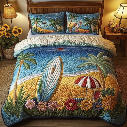 Ocean Ride 3-Piece Quilted Bedding Set NCU0VL1841