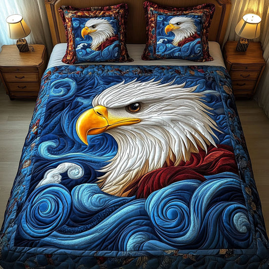 Ocean Sentinel 3-Piece Quilted Bedding Set NCU0NT3778