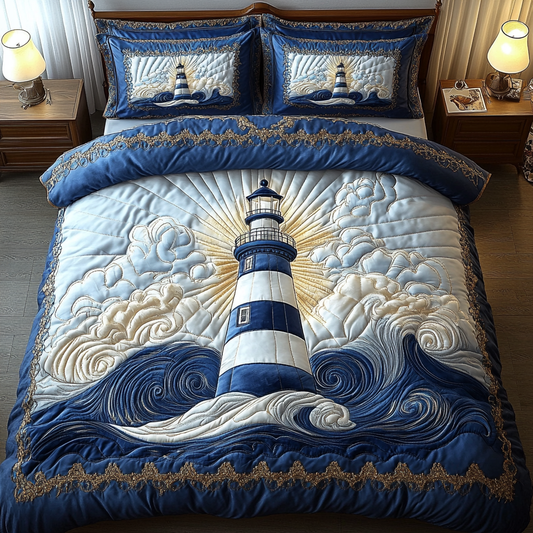Ocean Sentinel 3-Piece Quilted Bedding Set NCU0VH2610